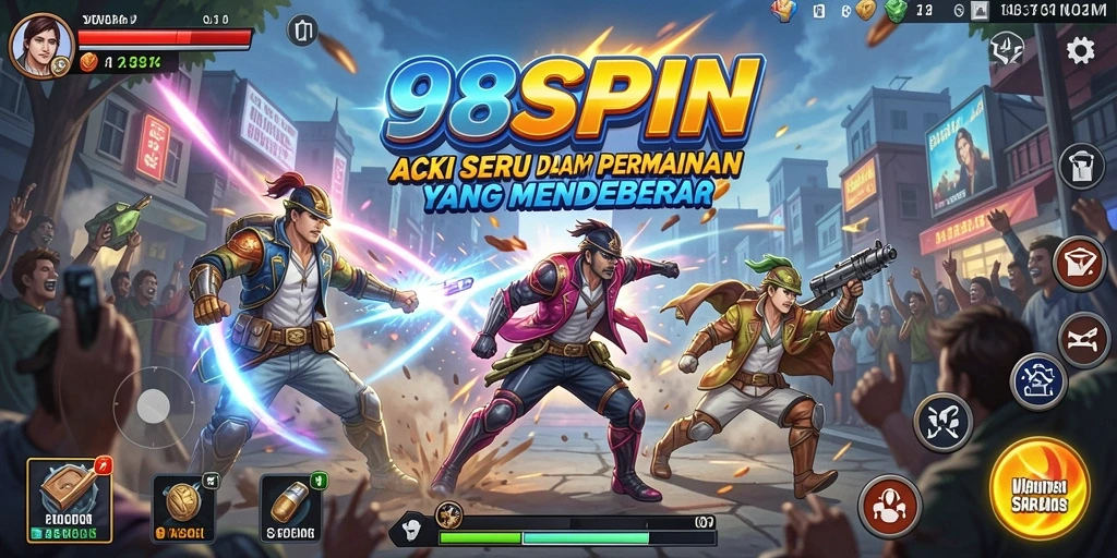 Tangkapan layar gameplay 98SPIN dengan aksi mendebarkan.