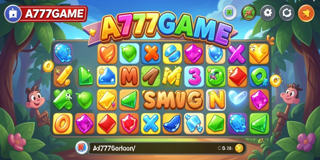 Screenshot A777GAME menampilkan gameplay seru dengan efek visual yang menakjubkan.