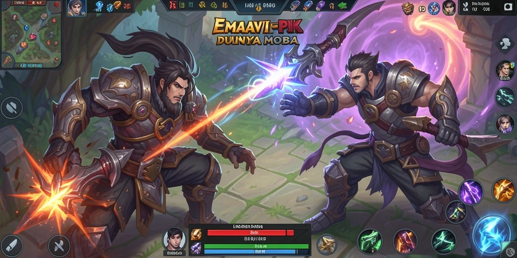 Screenshot menampilkan momen gameplay seru AMAVI88 dalam pertempuran MOBA.