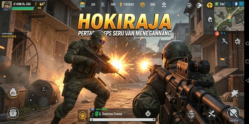 Tampilan intens gameplay HOKIRAJA yang menegangkan dan strategis.