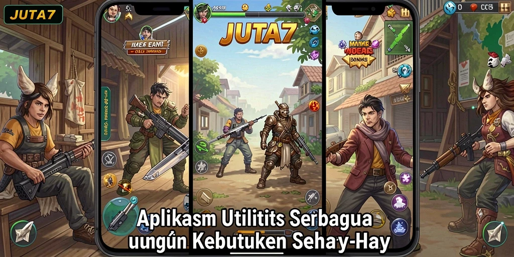 Tampilan antarmuka pengguna JUTA7 yang menarik dan mudah dinavigasi.