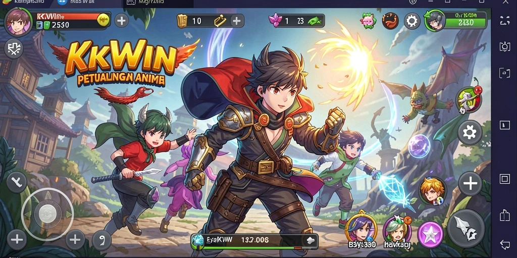 Tampilan gameplay KKWIN yang menarik dan penuh aksi.
