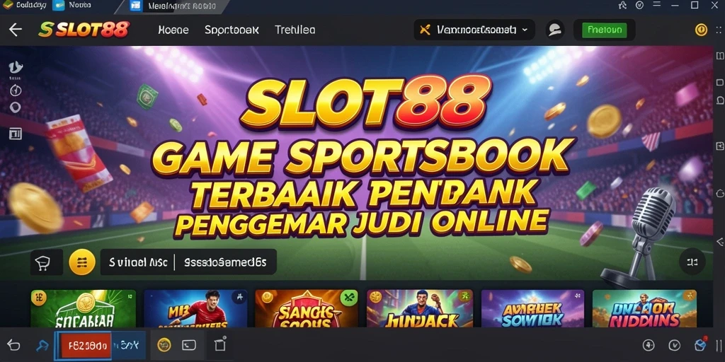 Tampilan gameplay menarik dari aplikasi Sportsbook SLOT88.