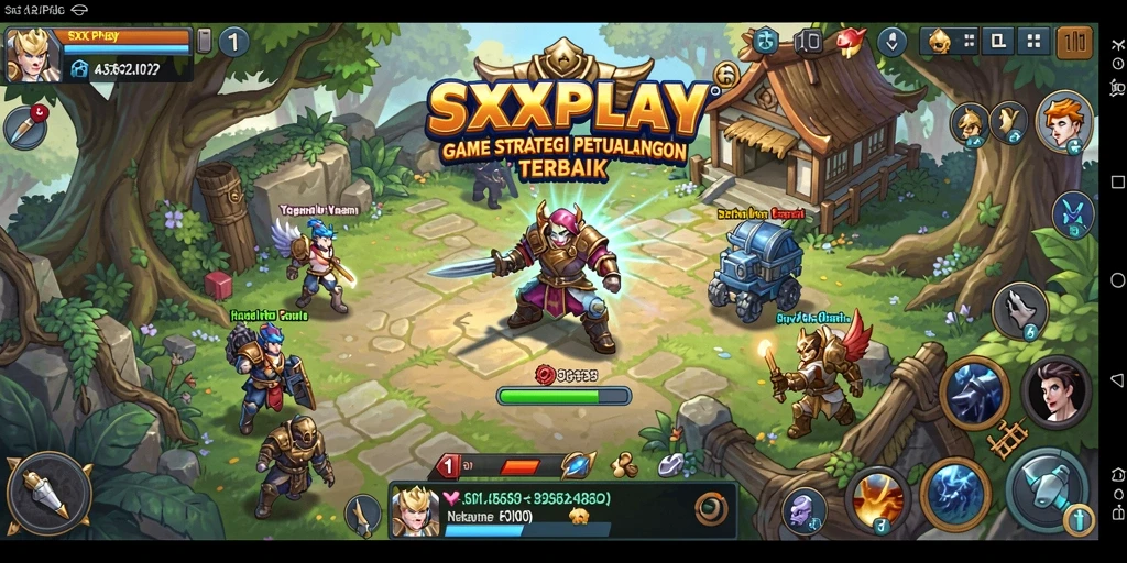 Tangkapan layar permainan SXXPLAY dengan aksi strategis yang intens.