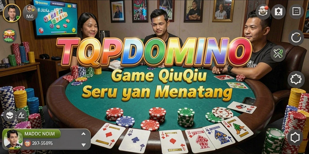 Tampilan menarik permainan QiuQiu dalam TOPDOMINO.