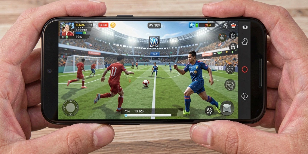 Tangkapan layar dari gameplay <strong>VW108</strong> yang menampilkan aksi olahraga yang seru.